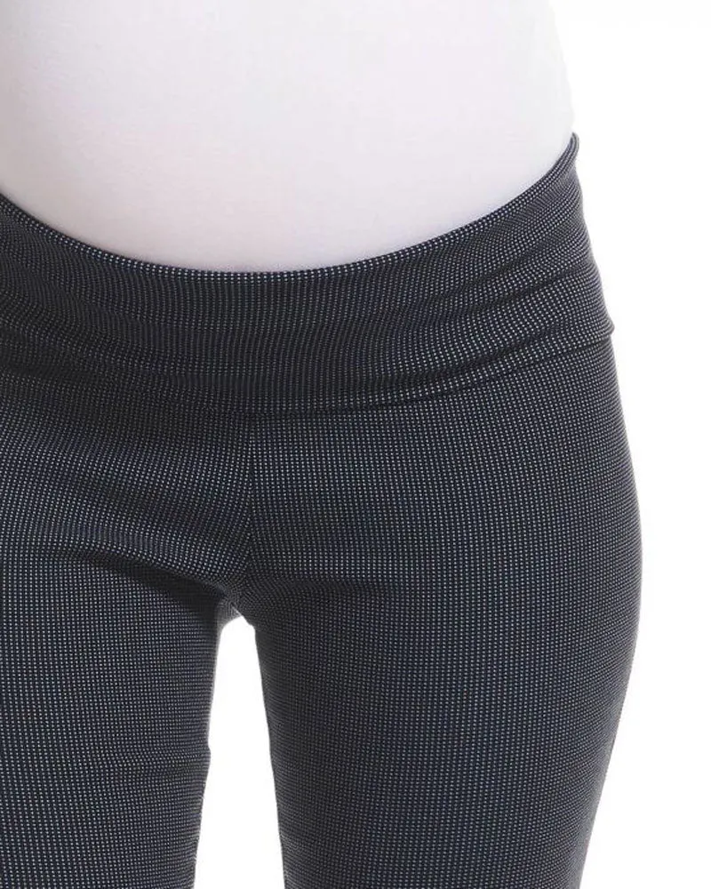 Dot Print Crop Maternity Pant