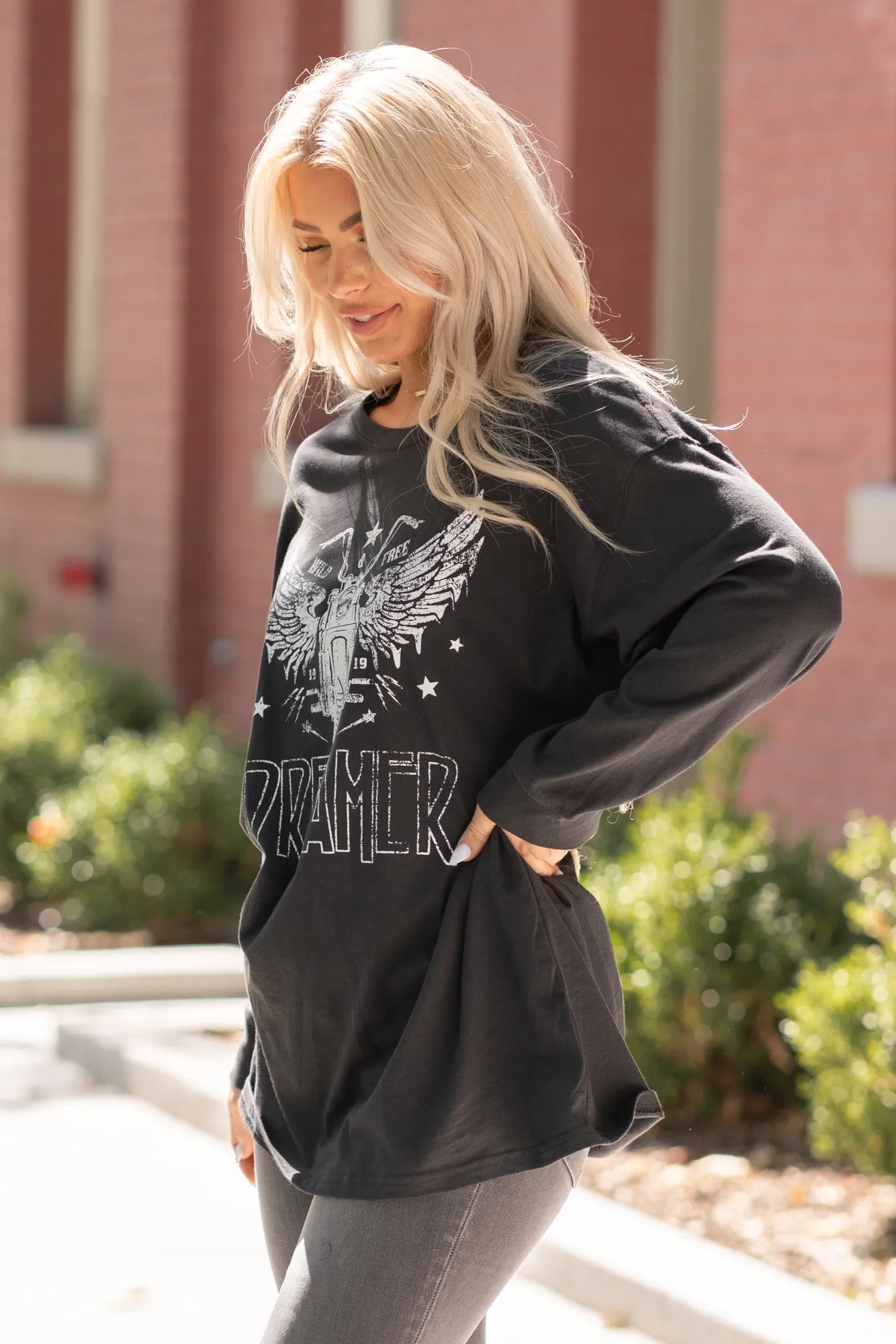 Dreamer Graphic Long Sleeve Tee