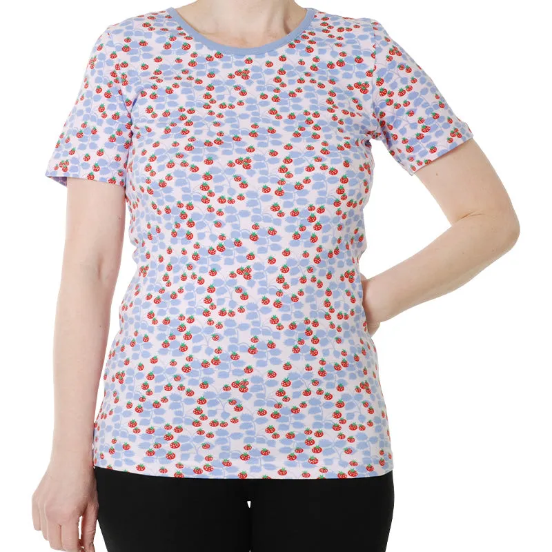 DUNS Sweden Adult Strawberry T-Shirt - Purple