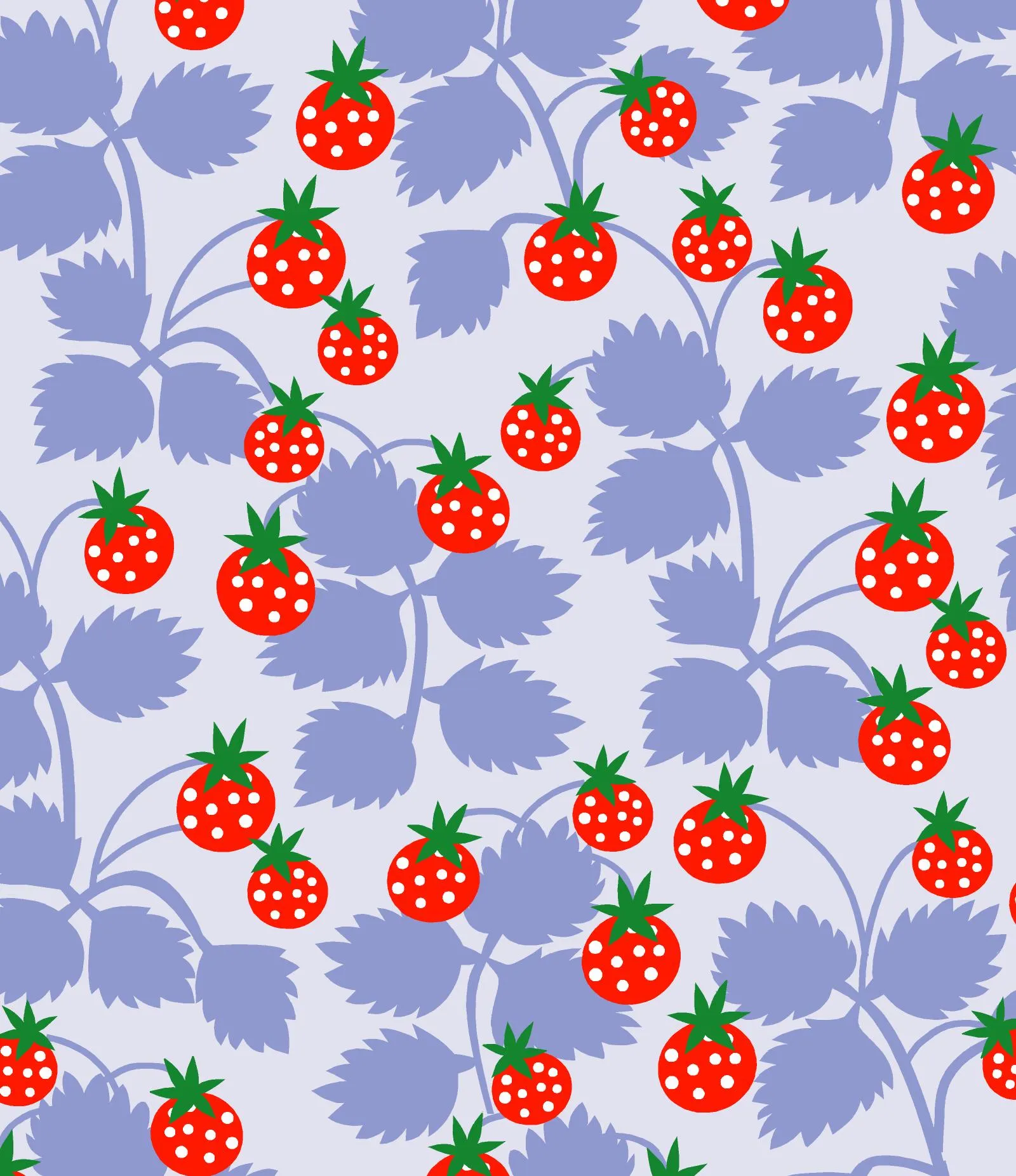 DUNS Sweden Adult Strawberry T-Shirt - Purple