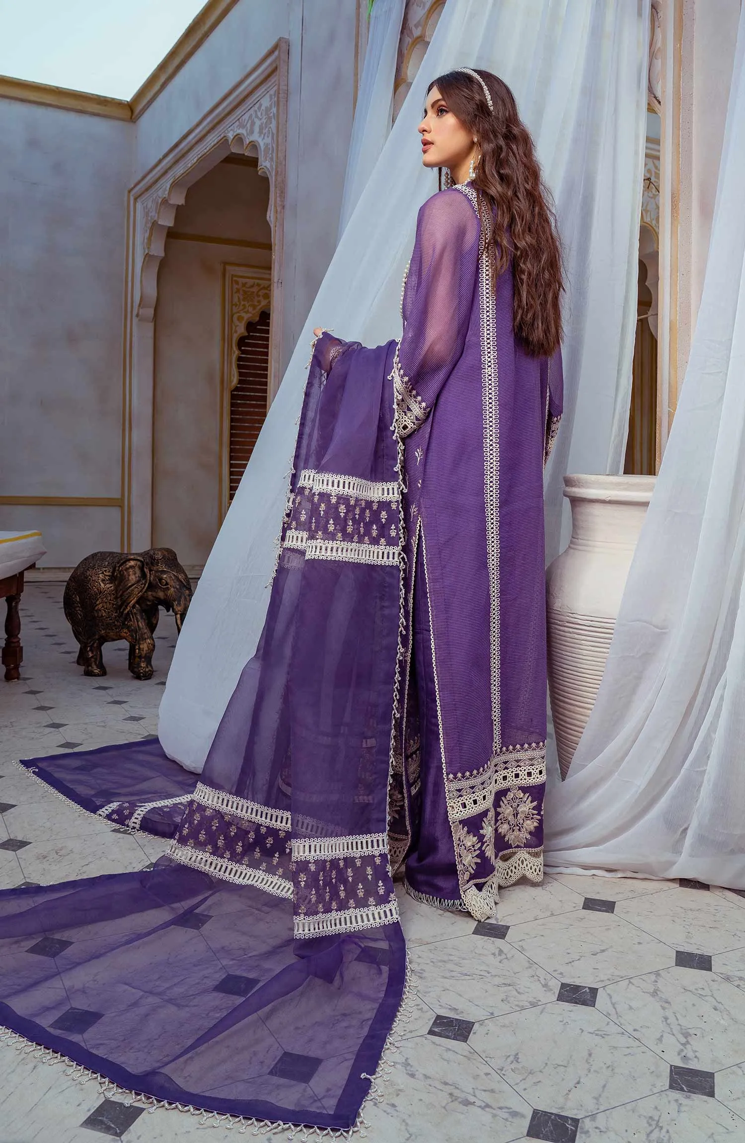 Dusted Peri - (MLRD - 059) |  Maryum N Maria Luxury Pret Eid Edit 2022 | Stitched Ready to Wear Suits