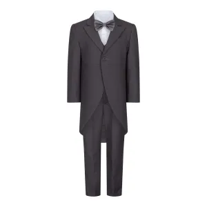 Edward - 5 Piece Grey Tail Coat Suit
