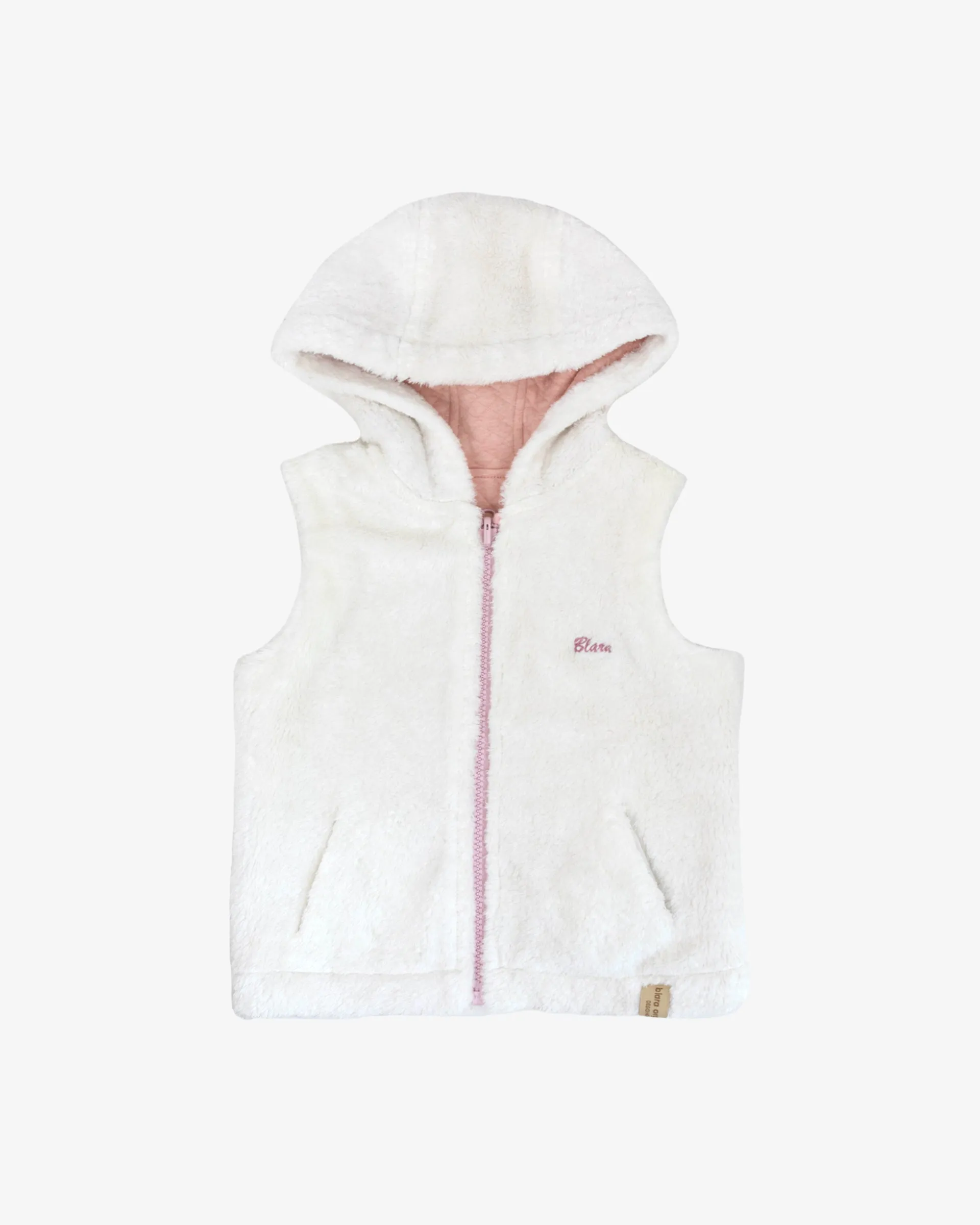 Embroidered Invertible Hoody Vest