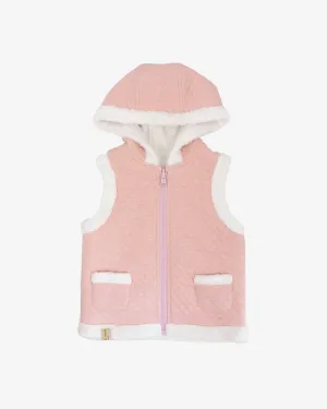 Embroidered Invertible Hoody Vest