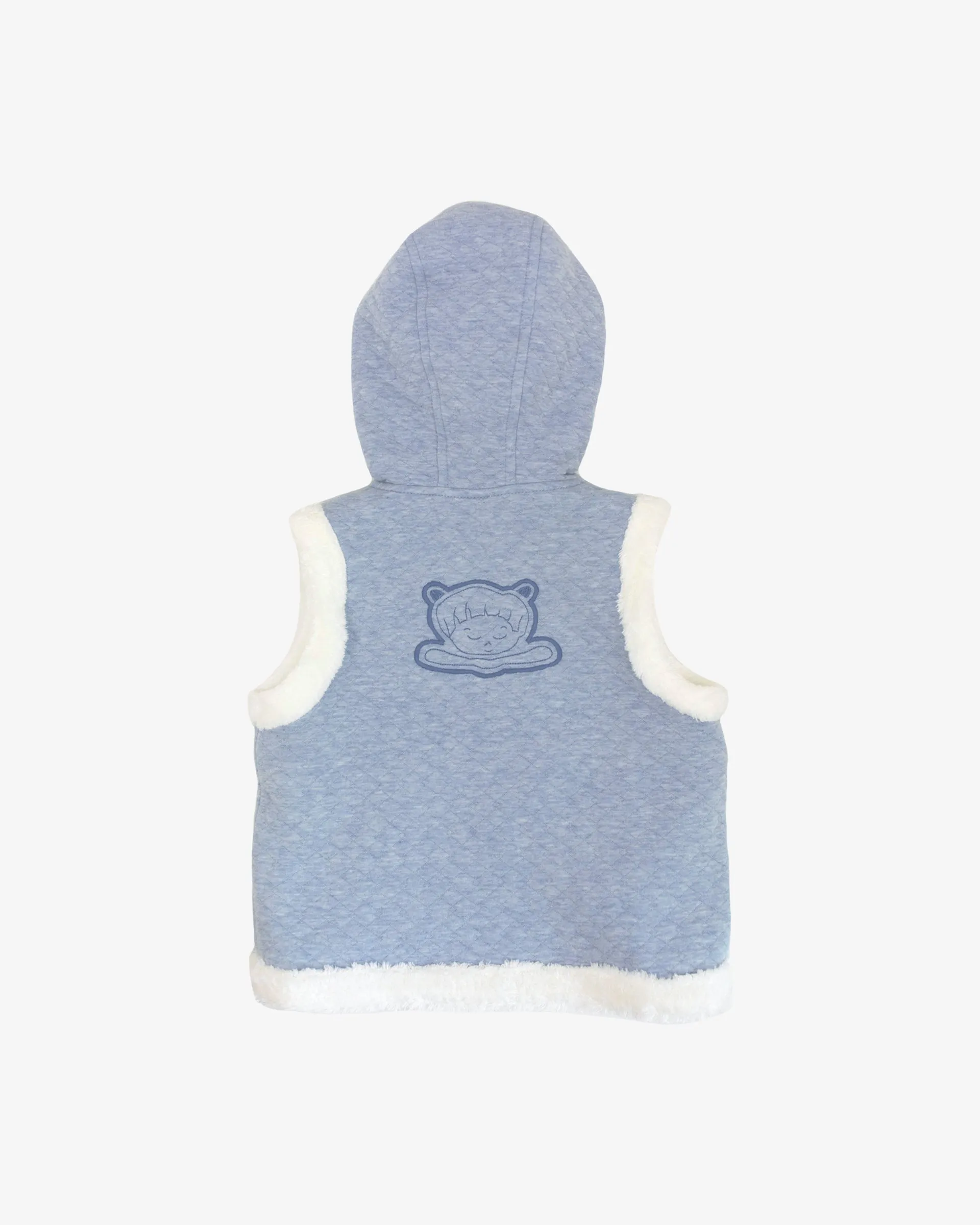 Embroidered Invertible Hoody Vest