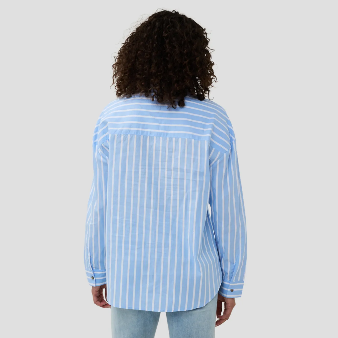 Esqualo Striped Shirt With Lace Patch Detail