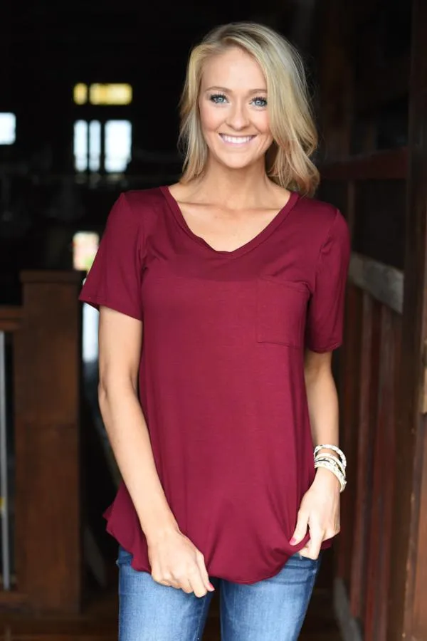 Essential Wine Top ~ Short Sleeve