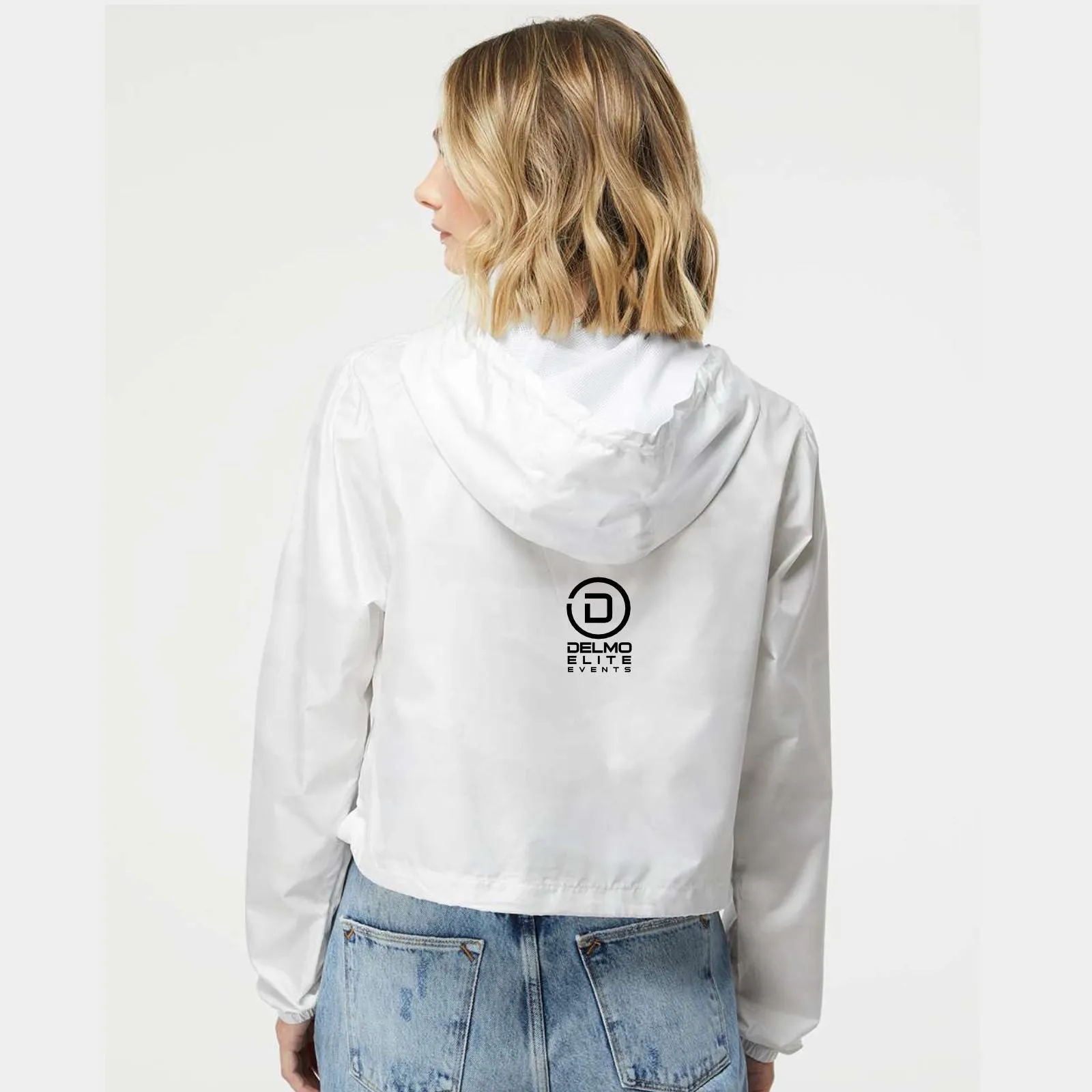 ETC Women's Crop Hoody Windbreaker -White Camo- LCP