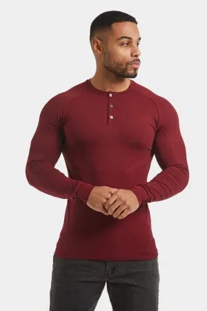 Everyday Henley in Burgundy