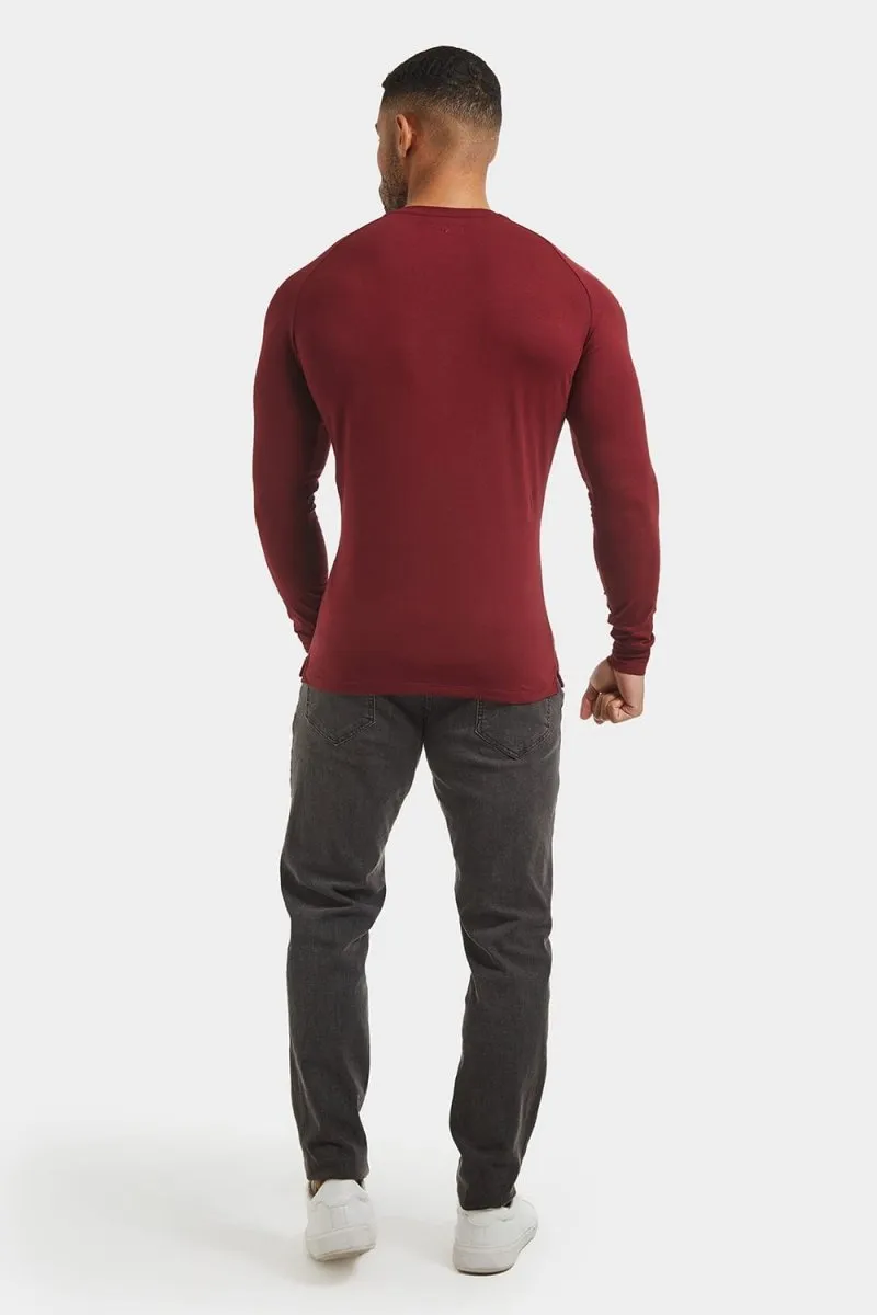 Everyday Henley in Burgundy