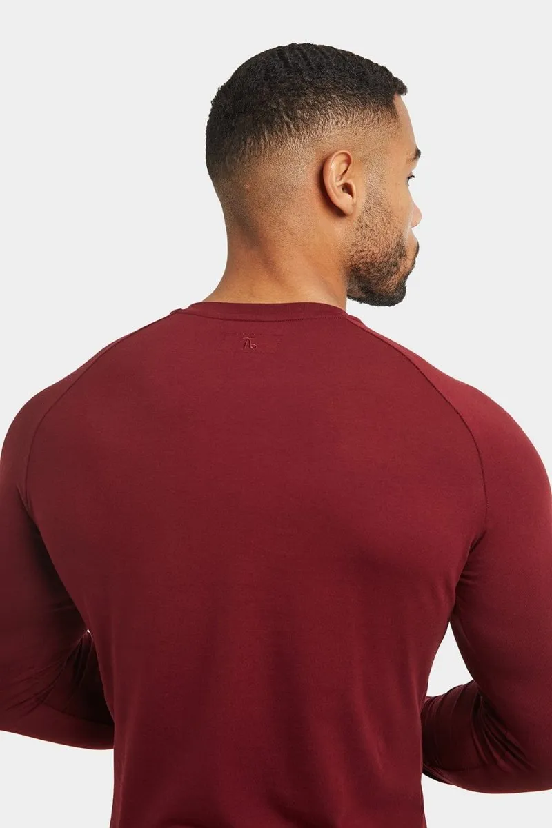 Everyday Henley in Burgundy