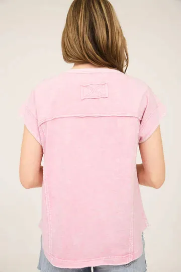 EXPOSED SEAM HENLEY