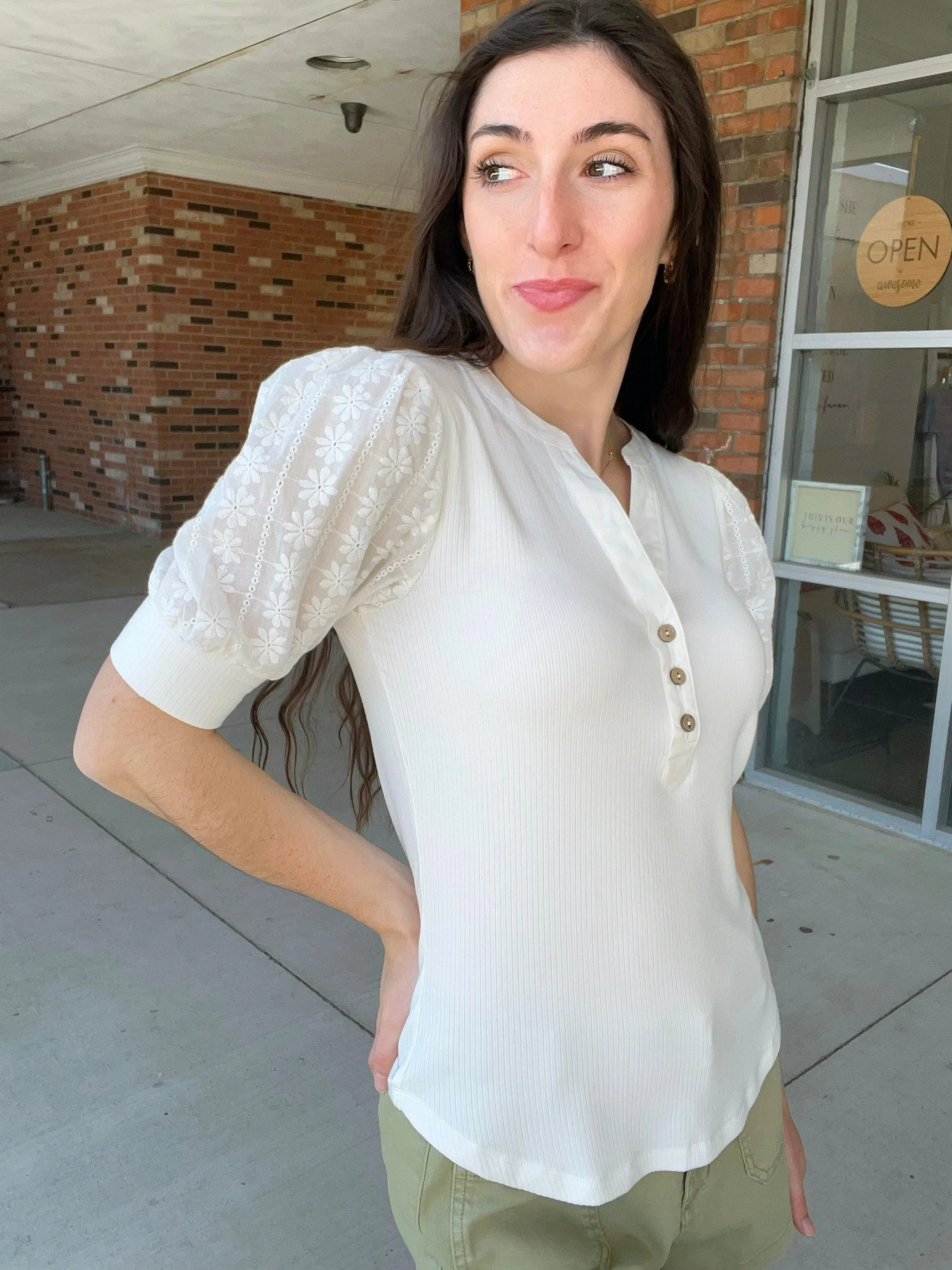 Eyelet Henley