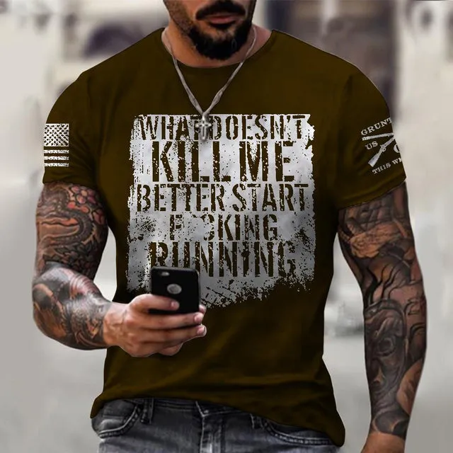 Fashion Round Neck Men&#39;s T-Shirt 2022 Summer Casual Short Sleeve 3D Bitcoin Logo Printing Sports Fitness Oversized Loose Top