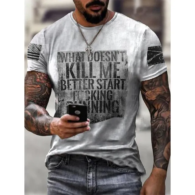 Fashion Round Neck Men&#39;s T-Shirt 2022 Summer Casual Short Sleeve 3D Bitcoin Logo Printing Sports Fitness Oversized Loose Top