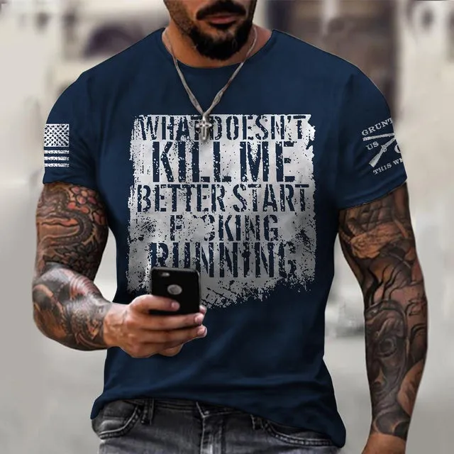 Fashion Round Neck Men&#39;s T-Shirt 2022 Summer Casual Short Sleeve 3D Bitcoin Logo Printing Sports Fitness Oversized Loose Top