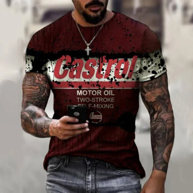 Fashion Round Neck Men&#39;s T-Shirt 2022 Summer Casual Short Sleeve 3D Bitcoin Logo Printing Sports Fitness Oversized Loose Top