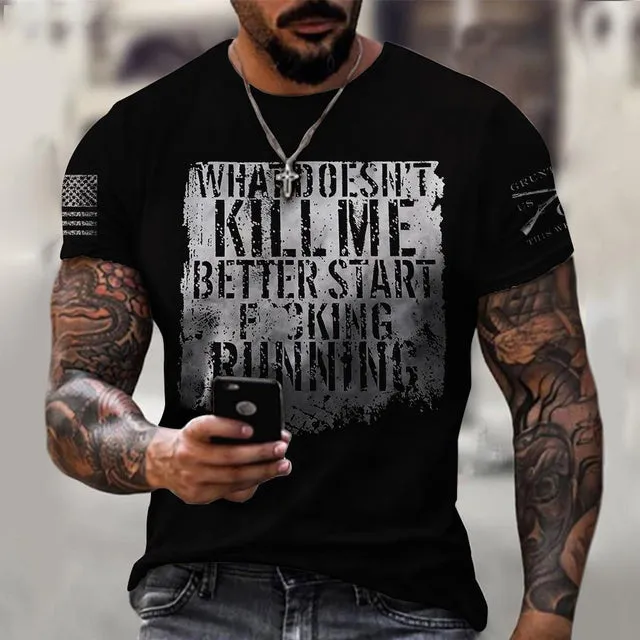 Fashion Round Neck Men&#39;s T-Shirt 2022 Summer Casual Short Sleeve 3D Bitcoin Logo Printing Sports Fitness Oversized Loose Top