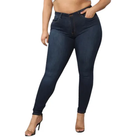 Fashion Women's Elasticity Skinny Jeans High Waist Pencil Pants