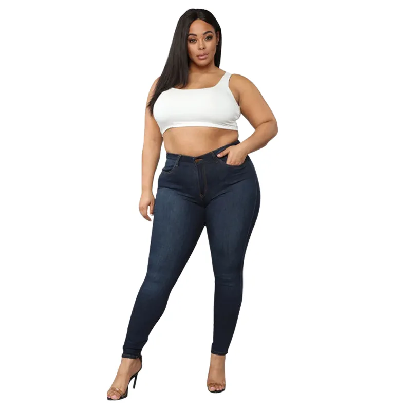 Fashion Women's Elasticity Skinny Jeans High Waist Pencil Pants