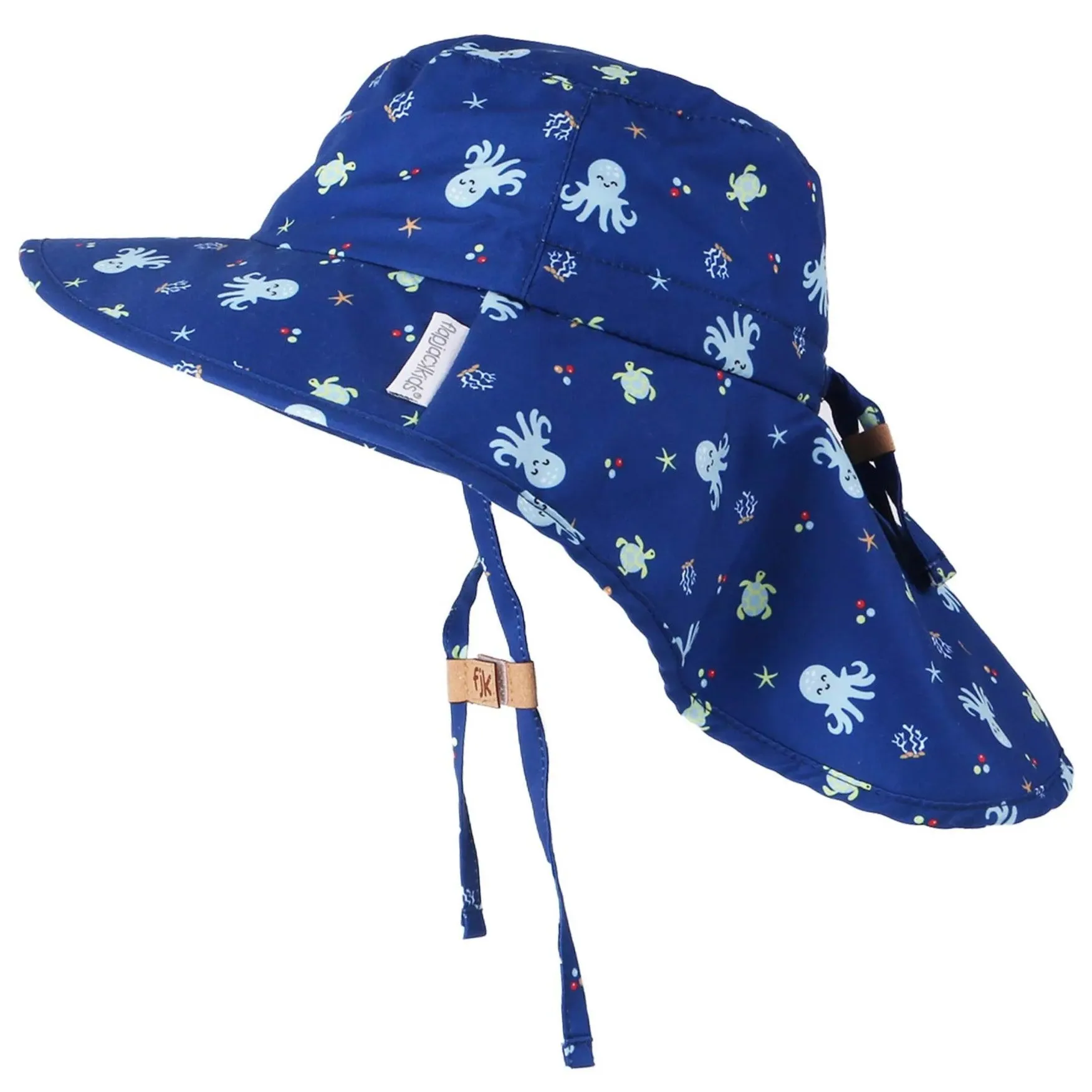 FlapJack Kids UPF50  Sun Hat with Neck Cape