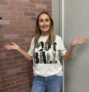 Football Animal Print Tee
