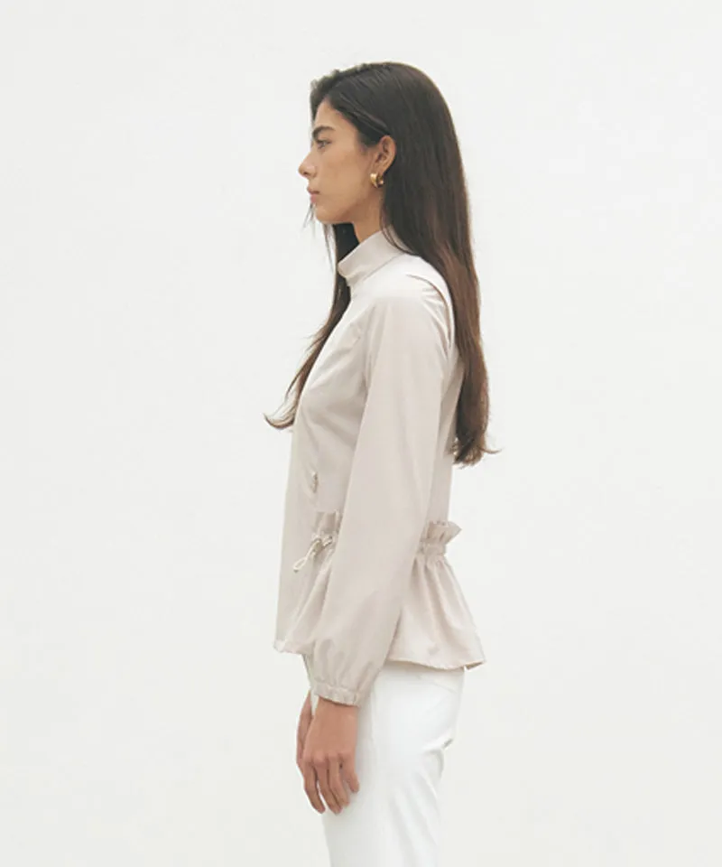 FORDI Frill Swing Jacket - Beige