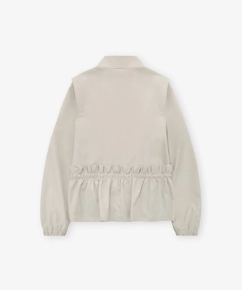 FORDI Frill Swing Jacket - Beige