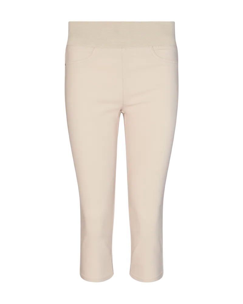 FQSHANTAL - POWER CAPRI PANTS - BEIGE