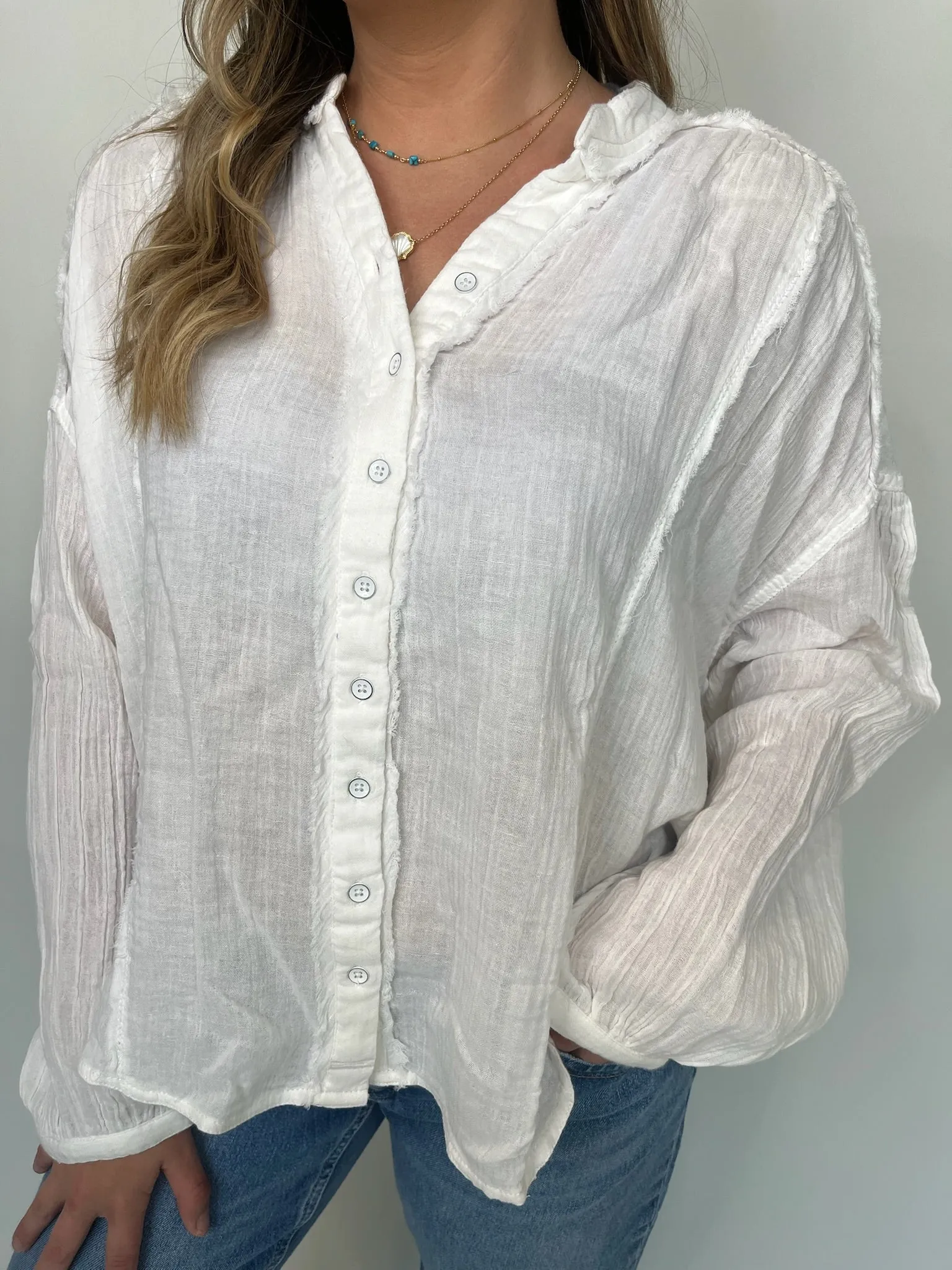 Free People Valley Double Cloth Shirt