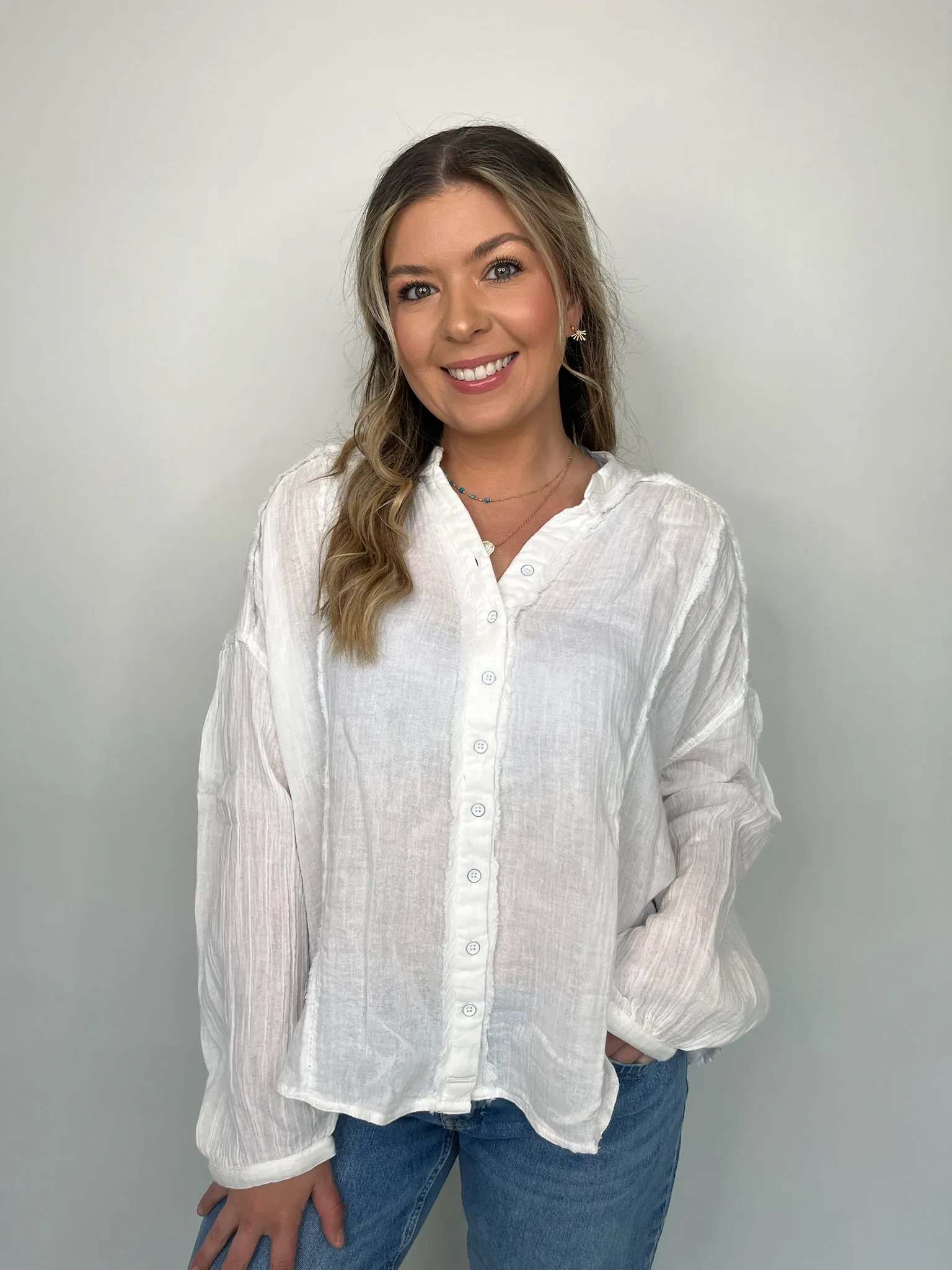 Free People Valley Double Cloth Shirt