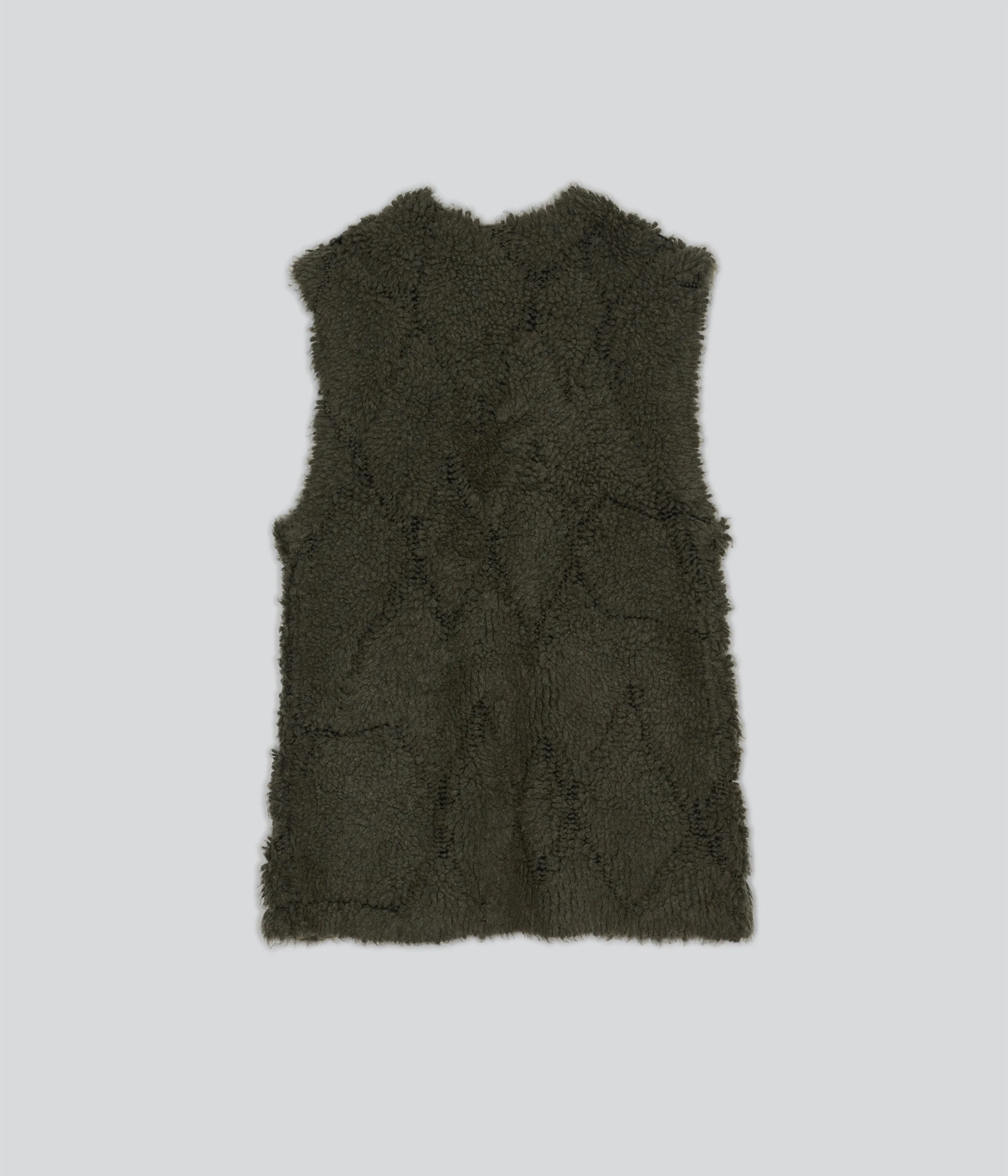 French Terry Vest in Kombu x Black