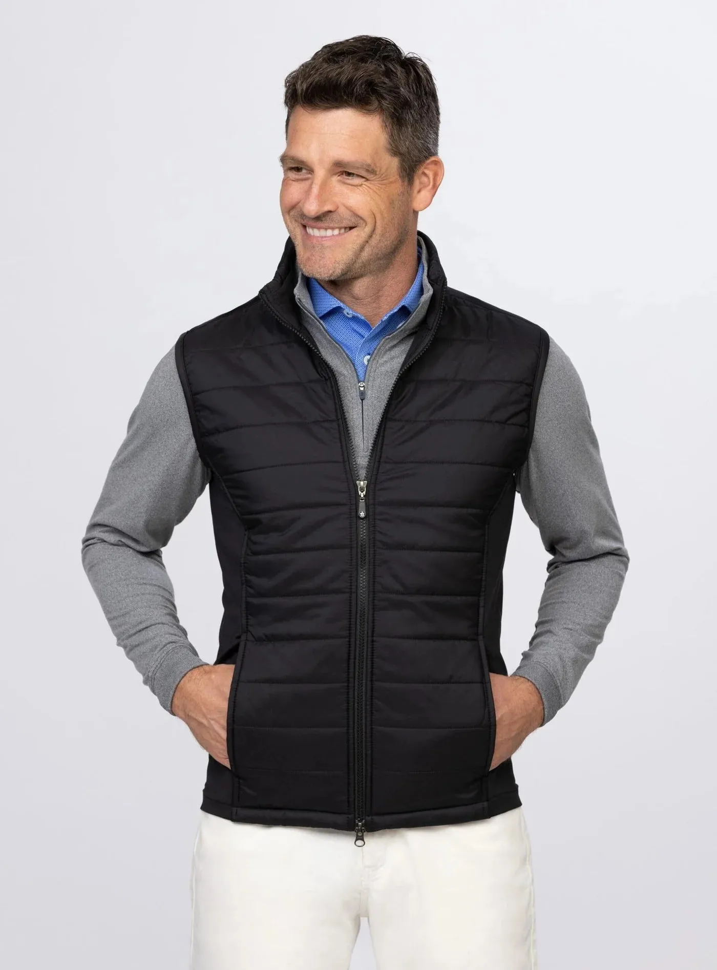 Fusion Quilted Vest - Black