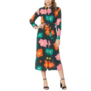 G by Giuliana Women's Plus Size Button Down Duster Shirt Dress