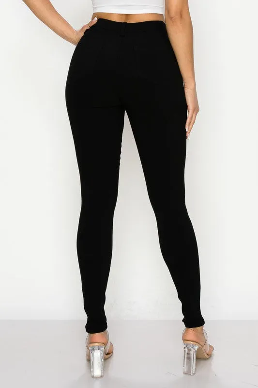 Gallie High Waist Skinny Pants - Black