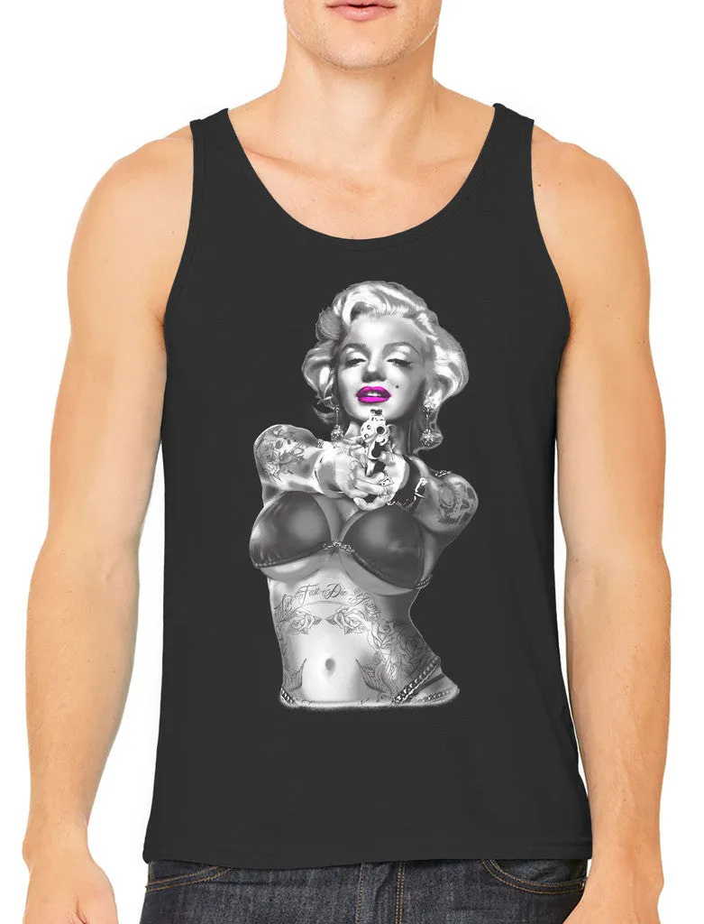 Gangster Marilyn Monroe Men's Tank Top
