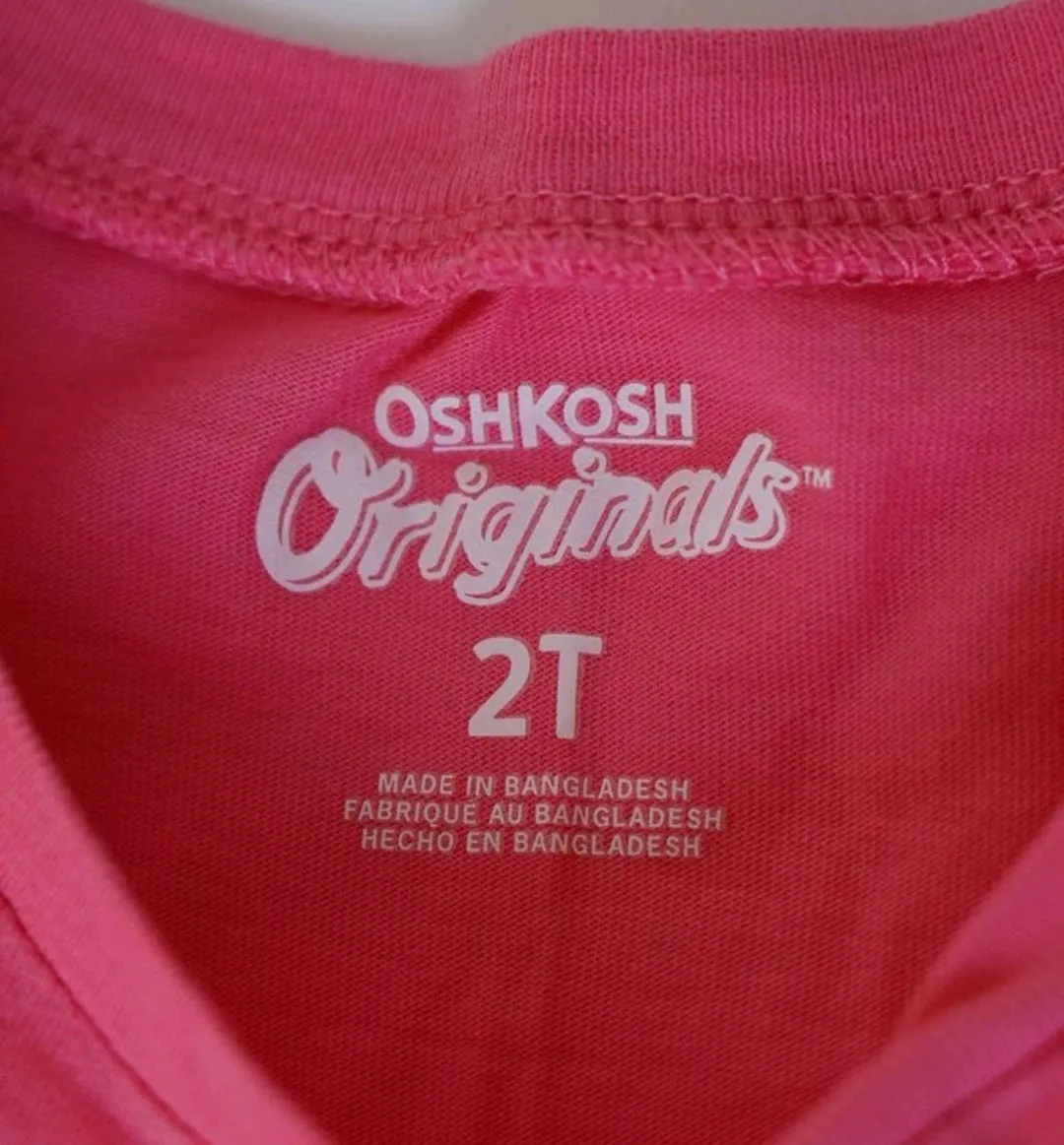 GIRL SIZE 2 YEARS - CARTER'S / OSHKOSH, 2 Piece Mix N Match Outfit EUC B15
