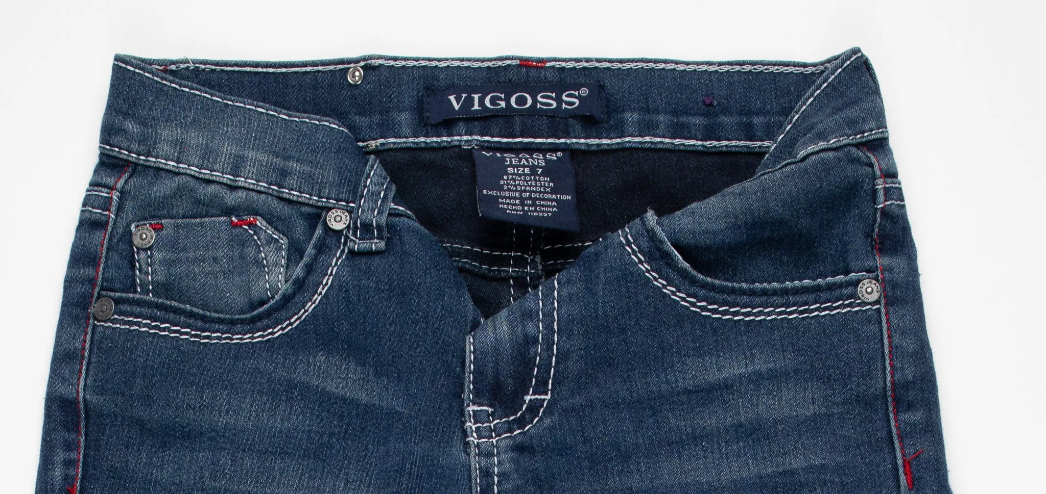 GIRL SIZE 7 YEARS - VIGOSS, Super Soft Skinny Jeans VGUC B42