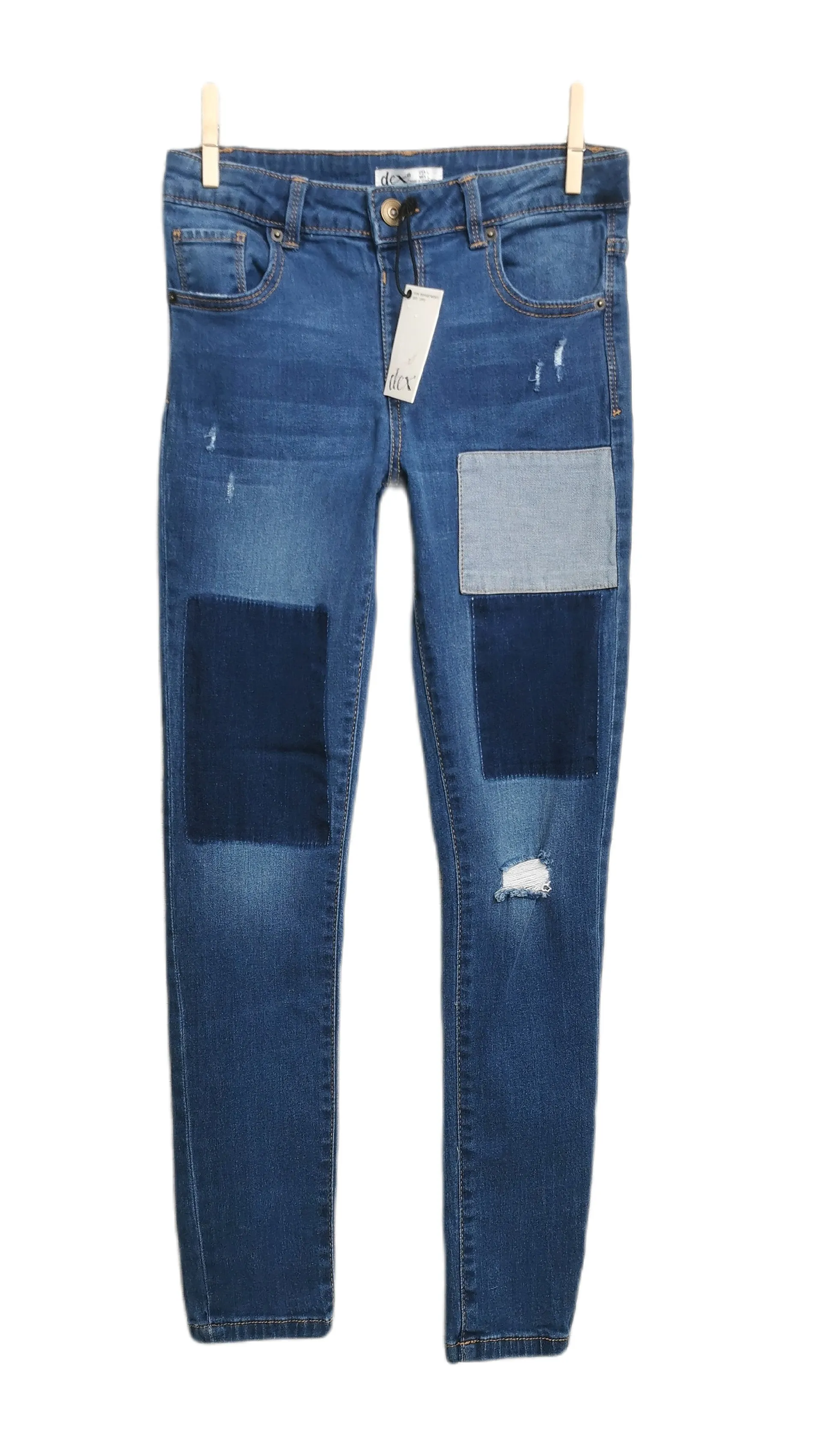 GIRL SIZE LARGE (12 YEARS) - DEX Kids, Skinny Pull on Jeans NWT B56