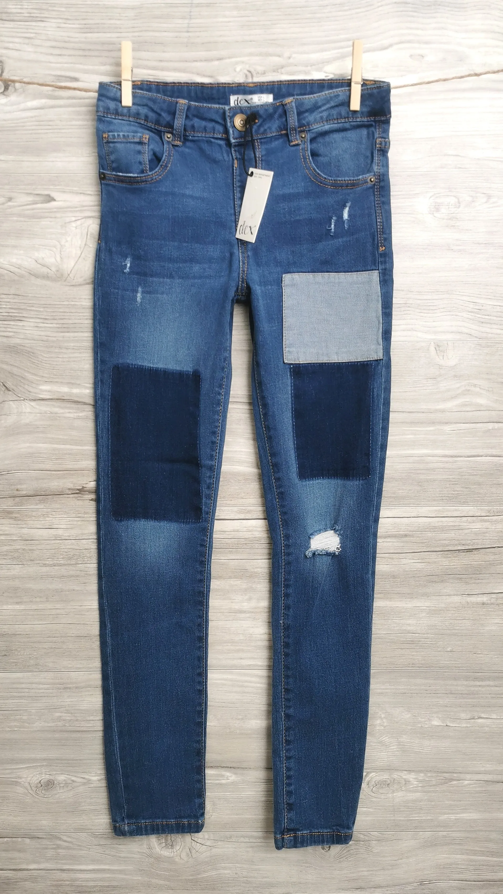 GIRL SIZE LARGE (12 YEARS) - DEX Kids, Skinny Pull on Jeans NWT B56