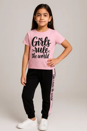 Girls Rule Trouser Tracksuit