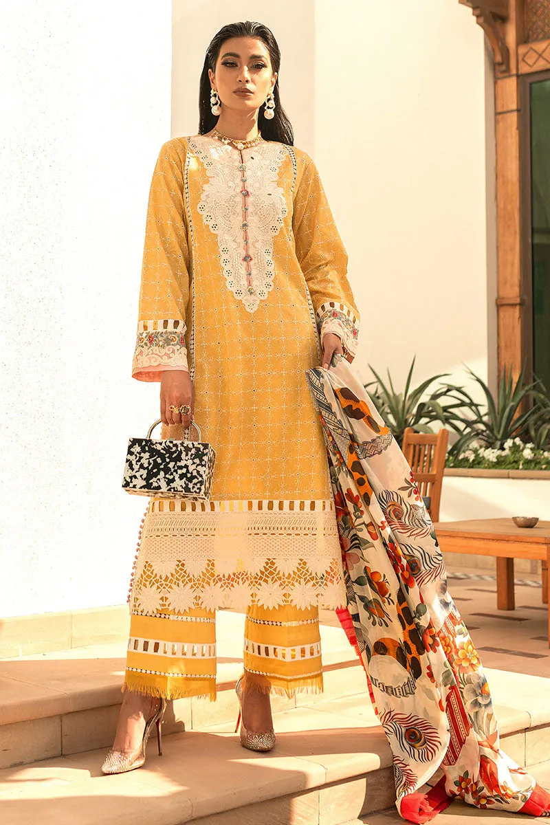 Golden Finch | Mushq Hemline Spring/Summer Lawn Collection 2022 | Unstitched Embroidered Lawn Suits