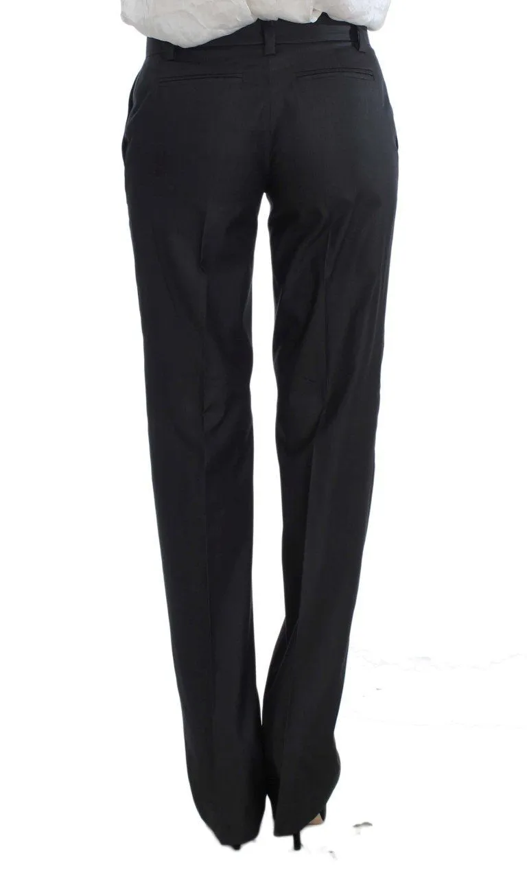 Gray One Button Two Piece Suit