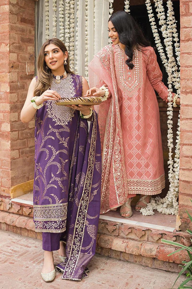 GUL-E MARJAAN-3PC |  Cross Stitch The Bride Tribe Wedding Festive Collection 2022 | Unstitched Embroidered Jacquard Suits