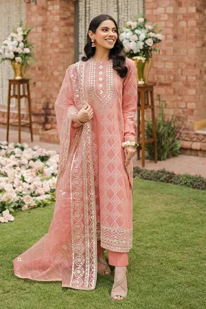 GUL-E MARJAAN-3PC |  Cross Stitch The Bride Tribe Wedding Festive Collection 2022 | Unstitched Embroidered Jacquard Suits