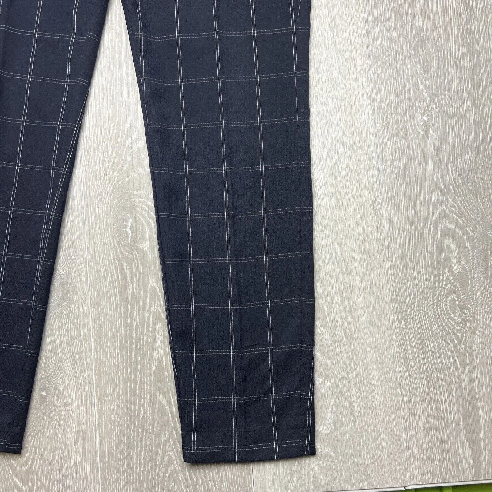 H&M Mens Skinny Fit Black Suit Pants Size 33