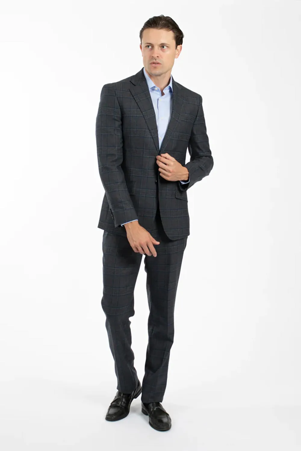 HARDY AMIES POW CHECK SUIT JACKET JKT502