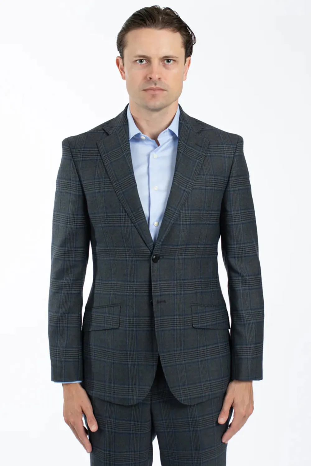 HARDY AMIES POW CHECK SUIT JACKET JKT502