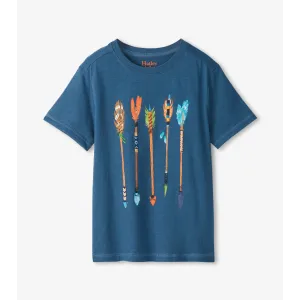 Hatley Blue Arrows Graphic Tee