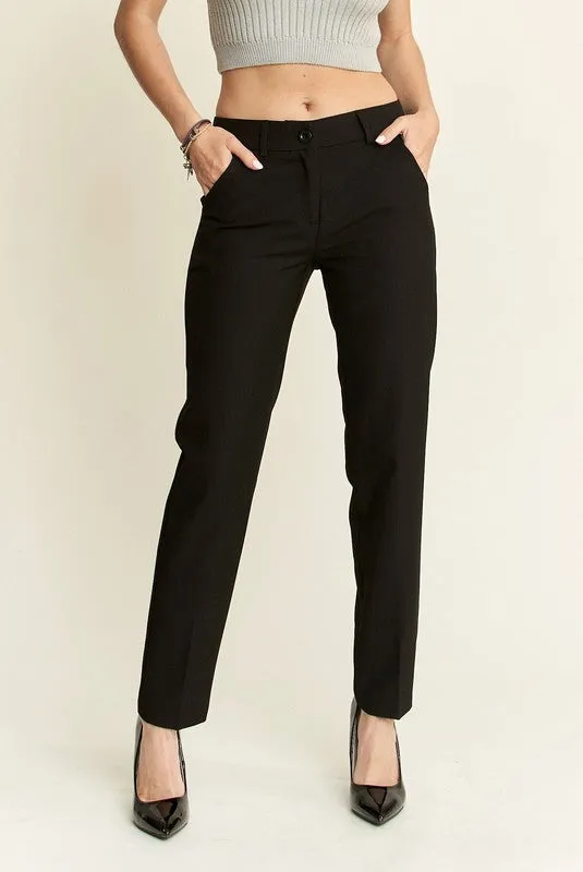 Hazel Blues® |  ADORA Zipper Skinny 2 Pockets Pants